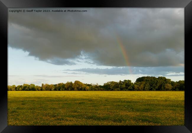 The other end of the rainbow Framed Print by Geoff Taylor