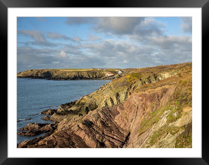 St Justinian's in Pembrokeshire, Wales. Framed Mounted Print by Colin Allen