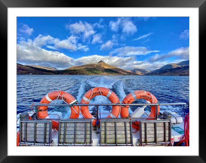 The Majestic Mountains of Knoydart Framed Mounted Print by yvonne & paul carroll