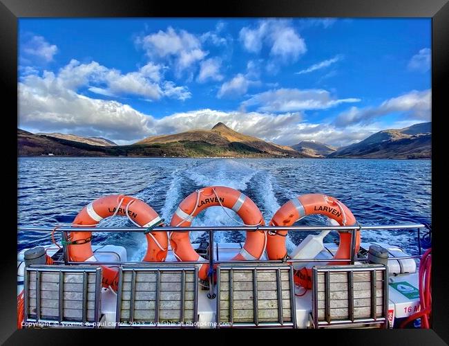 The Majestic Mountains of Knoydart Framed Print by yvonne & paul carroll