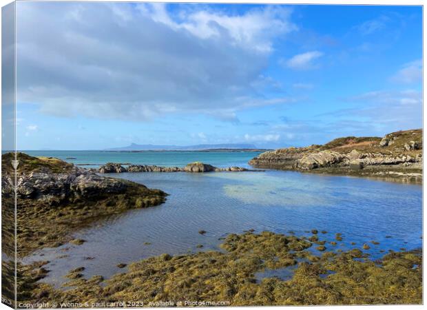 Majestic View of Arisaig and Eigg Canvas Print by yvonne & paul carroll