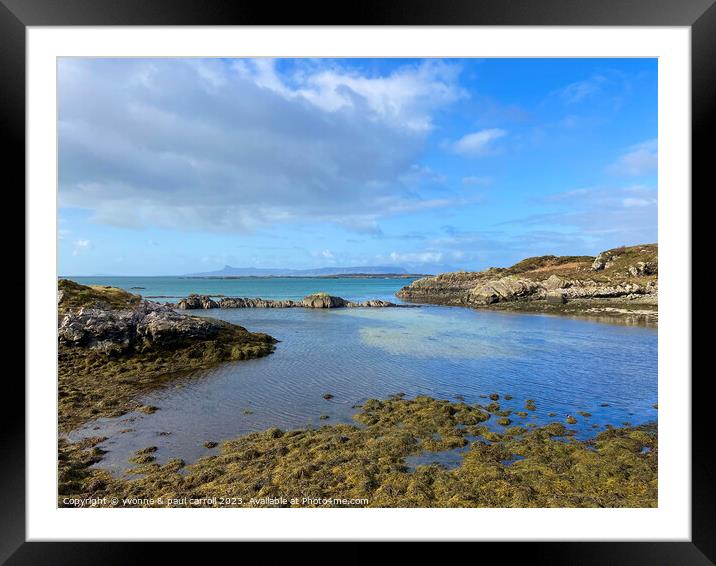 Majestic View of Arisaig and Eigg Framed Mounted Print by yvonne & paul carroll