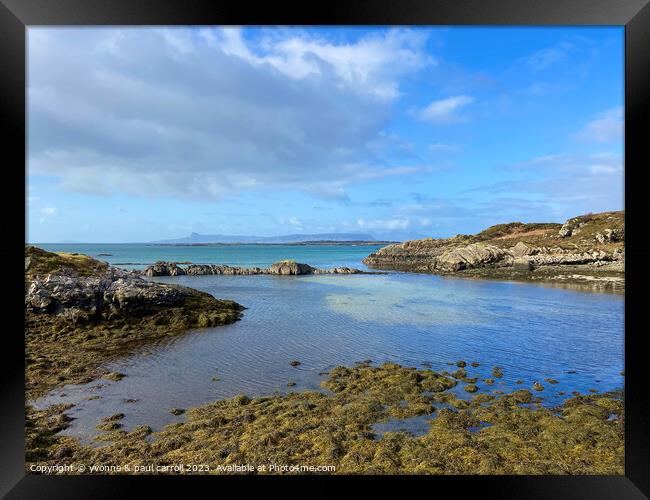Majestic View of Arisaig and Eigg Framed Print by yvonne & paul carroll