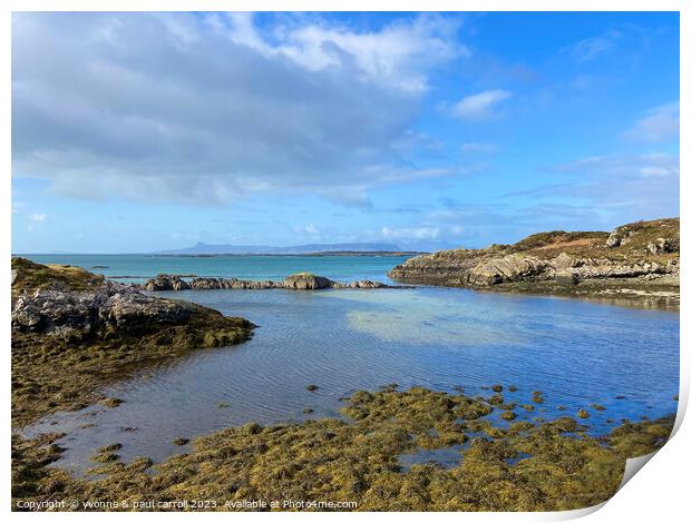 Majestic View of Arisaig and Eigg Print by yvonne & paul carroll