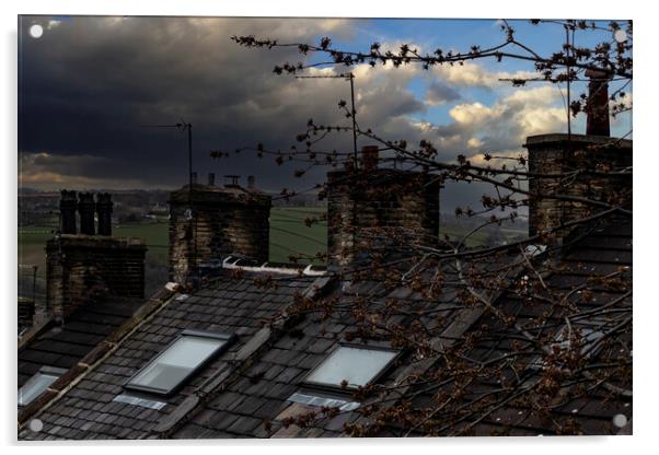 Halifax Roofs Acrylic by Glen Allen