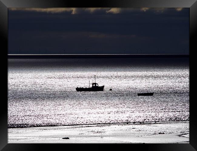 Fishing boat Framed Print by Victor Burnside