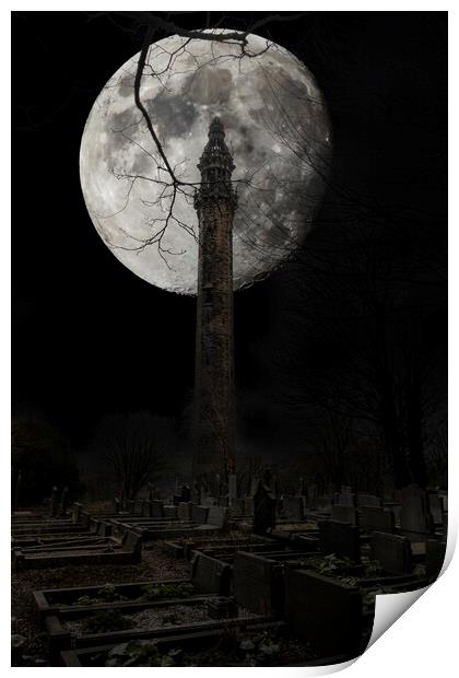 Wainhouse Tower Digital Art Print by Glen Allen