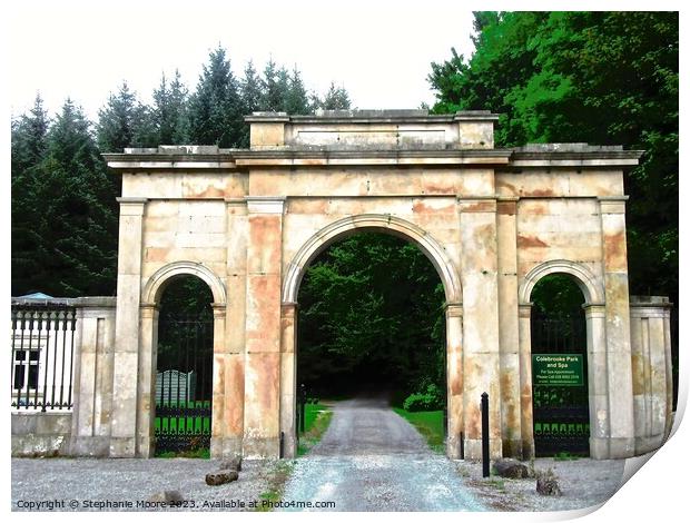 Entrance to the Colebrooke Estate, Derry, Northern Island Print by Stephanie Moore