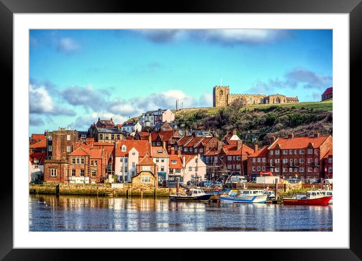Whitby Framed Mounted Print by Alison Chambers
