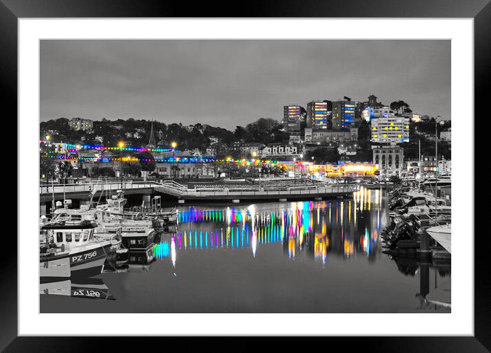 Torquay Harbour  Framed Mounted Print by Alison Chambers