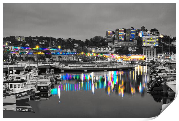 Torquay Harbour  Print by Alison Chambers
