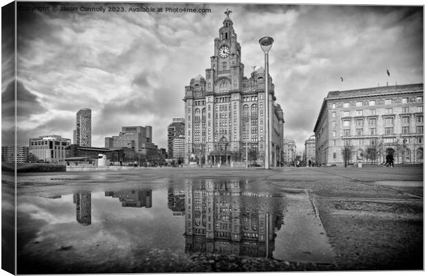 The Royal Liver Building, Liverpool. Canvas Print by Jason Connolly