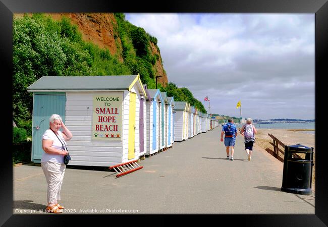 Small Hope Beach. Framed Print by john hill