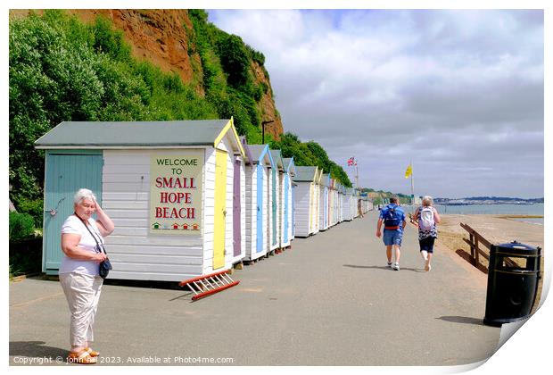 Small Hope Beach. Print by john hill