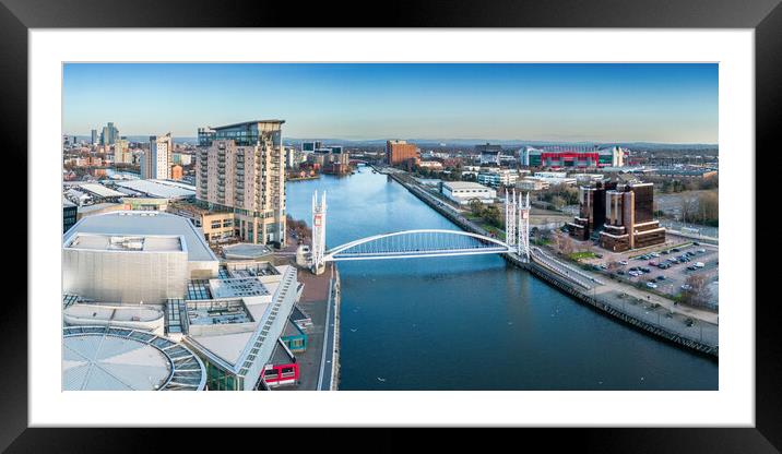 Salford Quays Framed Mounted Print by Apollo Aerial Photography