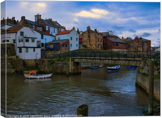 Enchanting Seaside Cottages Canvas Print by Janet Carmichael