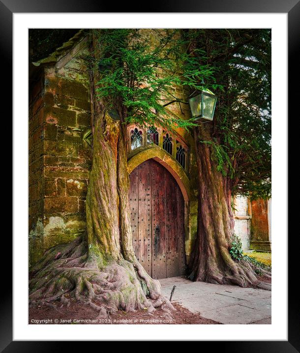Stow's Tolkien Door Framed Mounted Print by Janet Carmichael