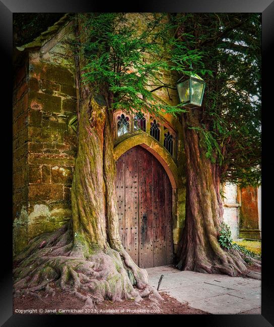 Stow's Tolkien Door Framed Print by Janet Carmichael