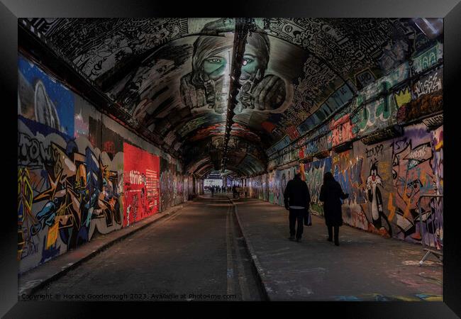 Leake street tunnel  Framed Print by Horace Goodenough