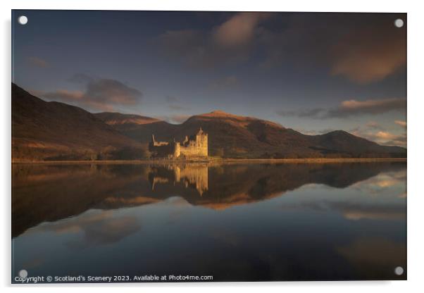 Kilchurn Castle, Highlands Scotland Acrylic by Scotland's Scenery