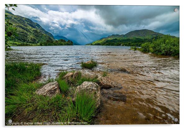 Loch Shiel - Highlands - Scotland  Acrylic by Darren Wilkes