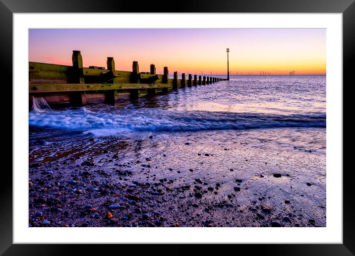 Withernsea Beach Seascape Framed Mounted Print by Tim Hill