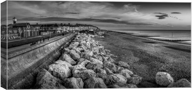 Withernsea Black and White Canvas Print by Tim Hill