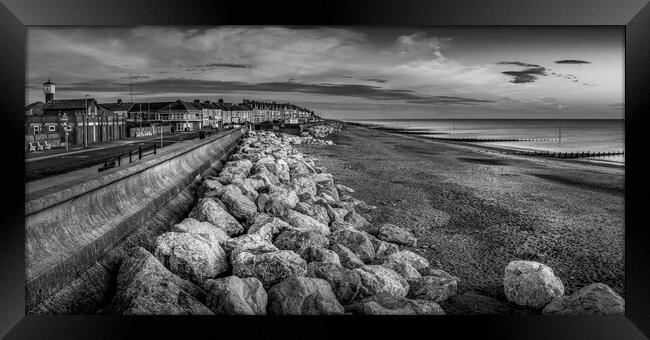 Withernsea Black and White Framed Print by Tim Hill