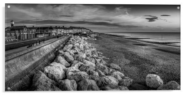 Withernsea Black and White Acrylic by Tim Hill