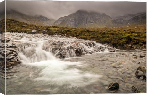 Fairy Pools Canvas Print by Marcia Reay