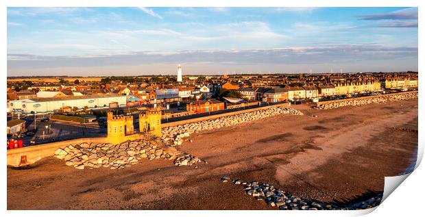 Golden Shores of Withernsea Print by Tim Hill