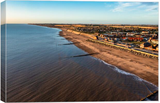 Withernsea from Above Canvas Print by Tim Hill