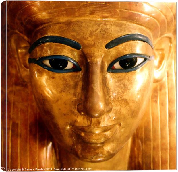 Golden Queen - Egyptian Sarcophagus Canvas Print by Serena Bowles