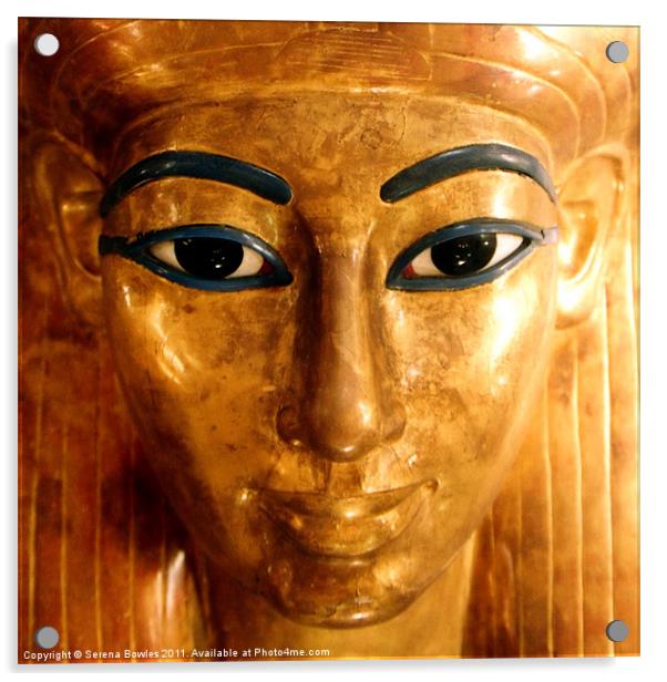 Golden Queen - Egyptian Sarcophagus Acrylic by Serena Bowles