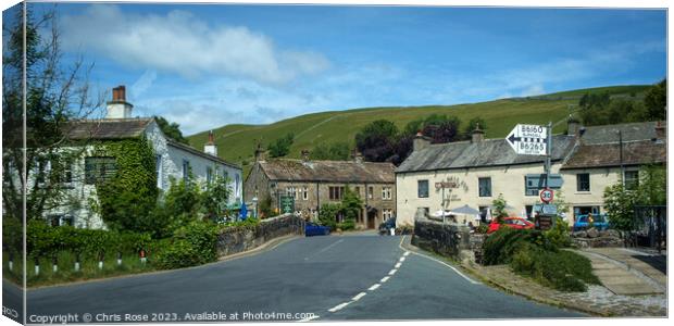 Kettlewell village Canvas Print by Chris Rose