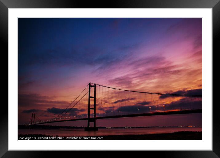 Colours over Humberside Framed Mounted Print by Richard Perks