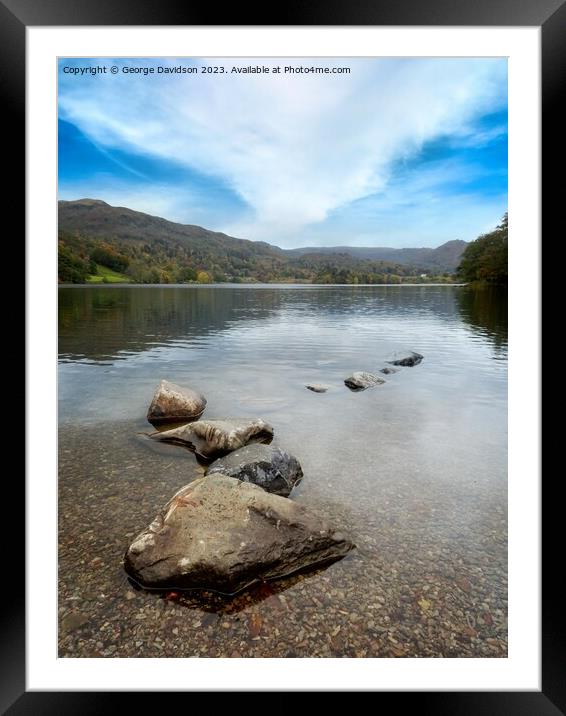 Serenity in Grasmere Framed Mounted Print by George Davidson