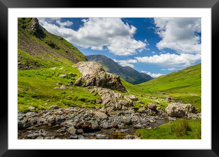The picturesque lake District Framed Mounted Print by chris smith