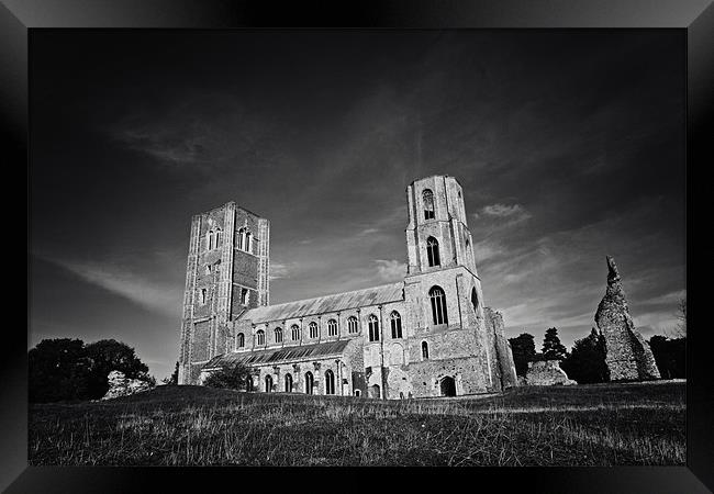 Wymondham Abbey Black & White Framed Print by Paul Macro