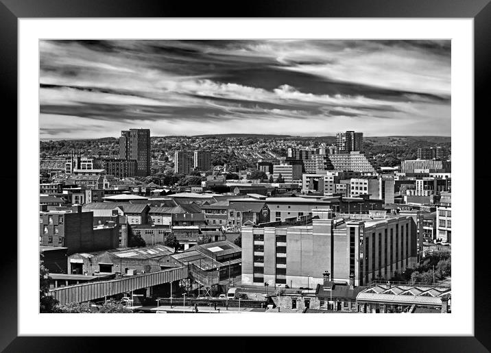 View across Moorfoot, Sheffield Framed Mounted Print by Darren Galpin