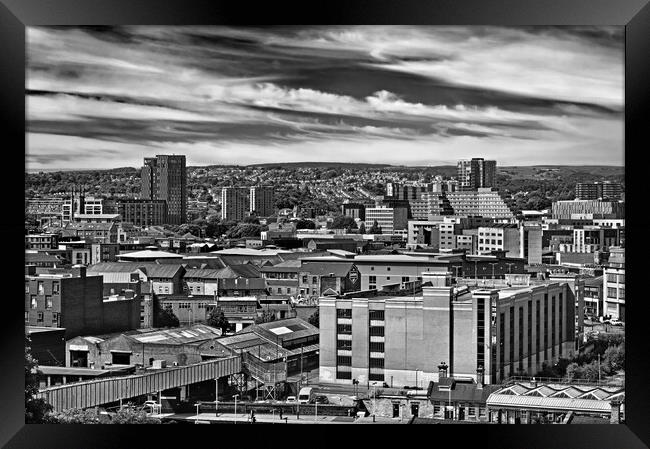 View across Moorfoot, Sheffield Framed Print by Darren Galpin