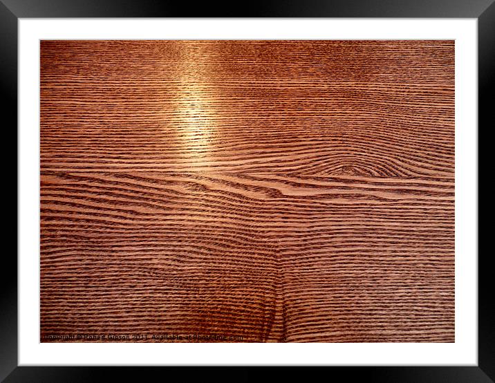 Polished wood grain Framed Mounted Print by Robert Gipson