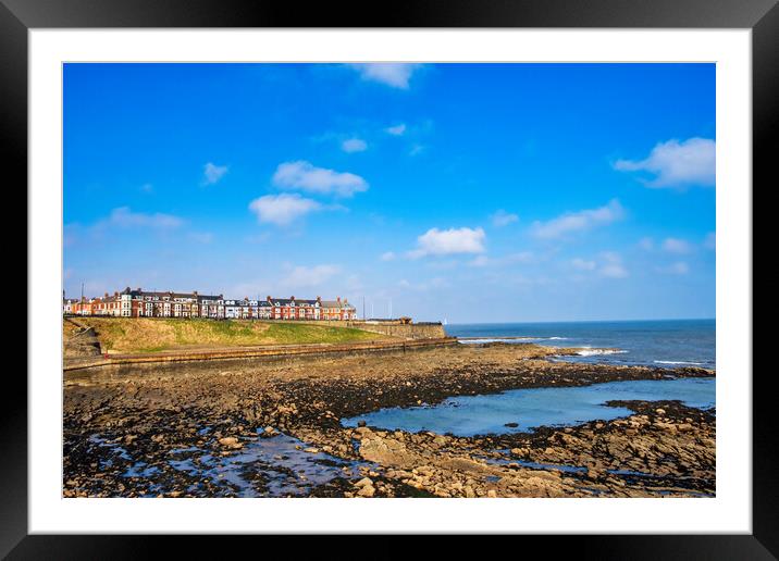 Whitley Bay Beach Framed Mounted Print by Steve Smith