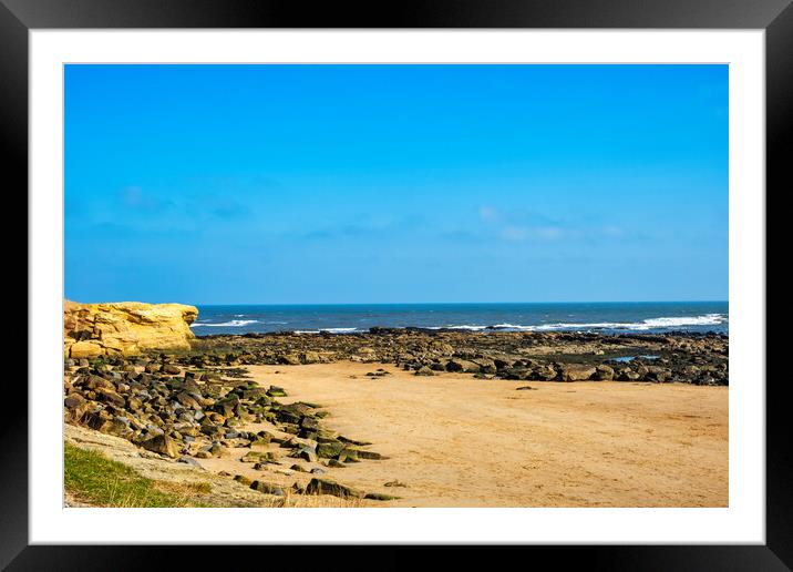 Longsands Beach Tynemouth Framed Mounted Print by Steve Smith