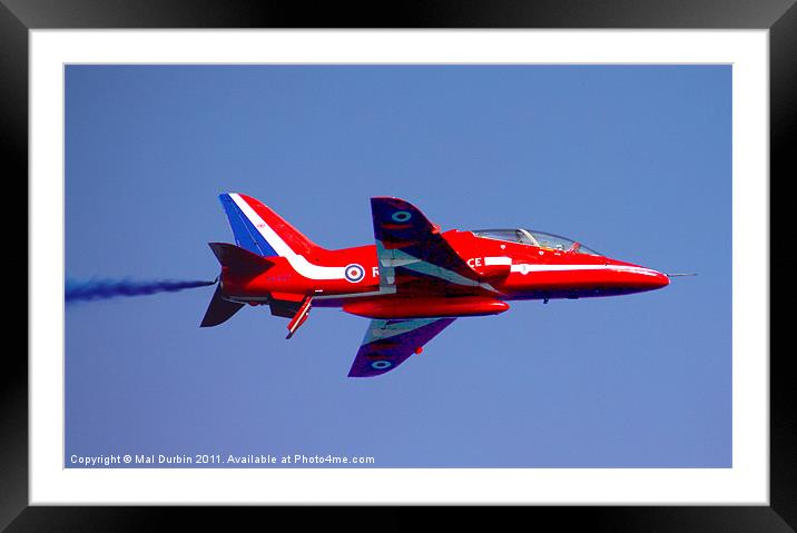 Red Arrows Framed Mounted Print by Mal Durbin
