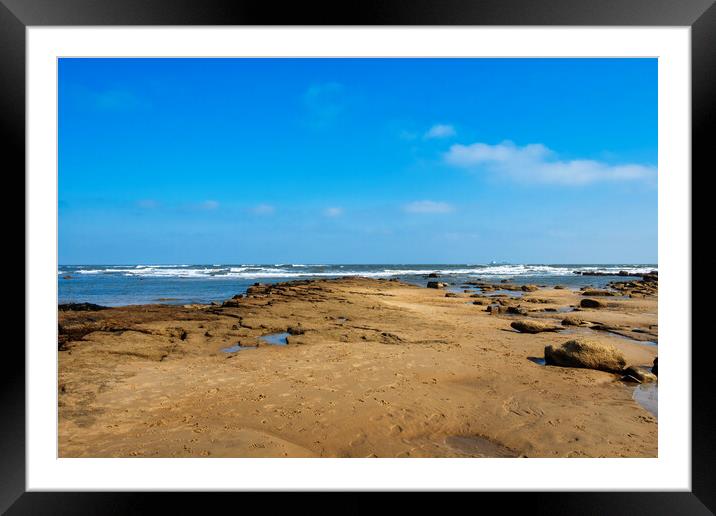 A Serene Escape on Longsands Beach Framed Mounted Print by Steve Smith