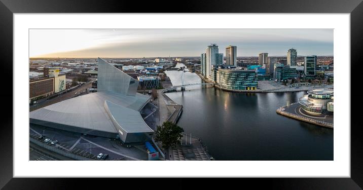 Salford Quays Framed Mounted Print by Apollo Aerial Photography