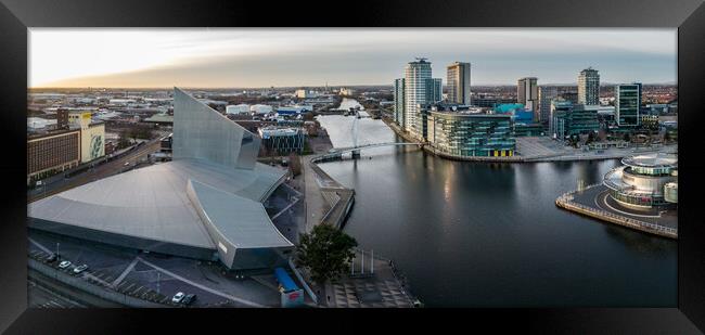 Salford Quays Framed Print by Apollo Aerial Photography
