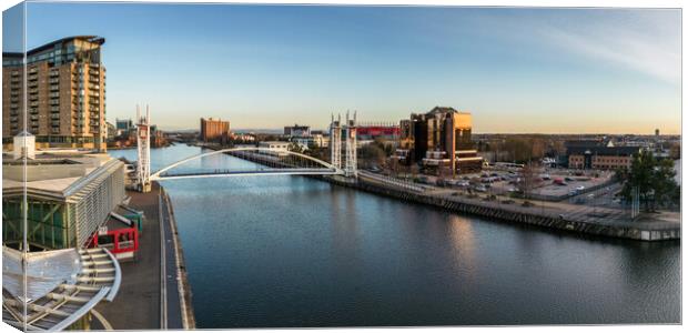 Salford Quays Canvas Print by Apollo Aerial Photography