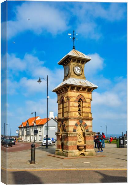 Tynemouth Clock Tower Canvas Print by Steve Smith